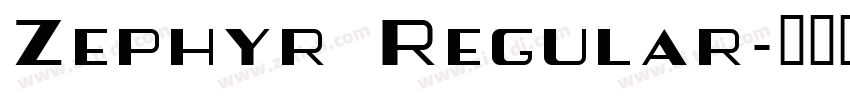 Zephyr Regular字体转换